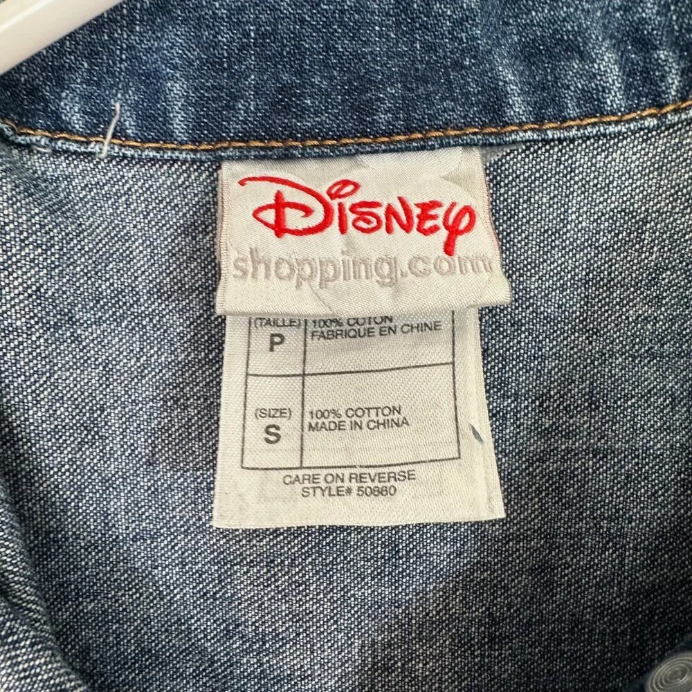 Disney Pixar Cars Lightning McQueen Denim Jacket Small